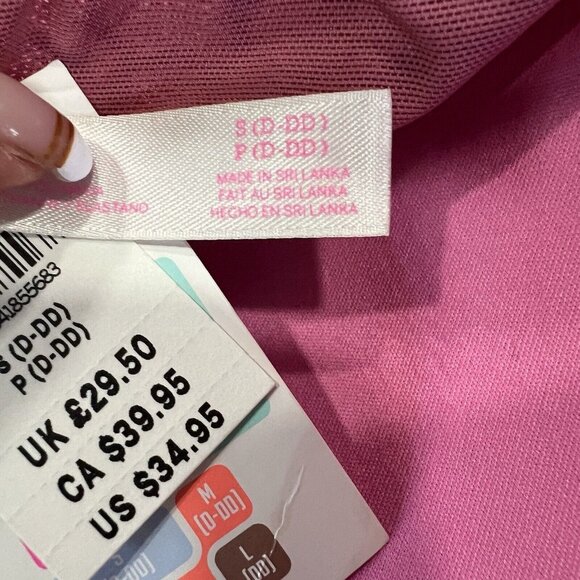 VICTORIA'S SECRET PINK  HALTER LACE BRALETTE BRA PINK MAUVE SDD - Picture 7 of 10